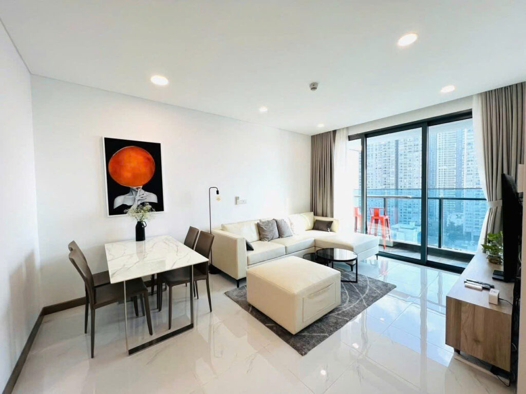 Cho Thuê Căn Hộ Sunwah Pearl 2PN+1 Giá Tốt, View Sông, Nội Thất Cao Cấp