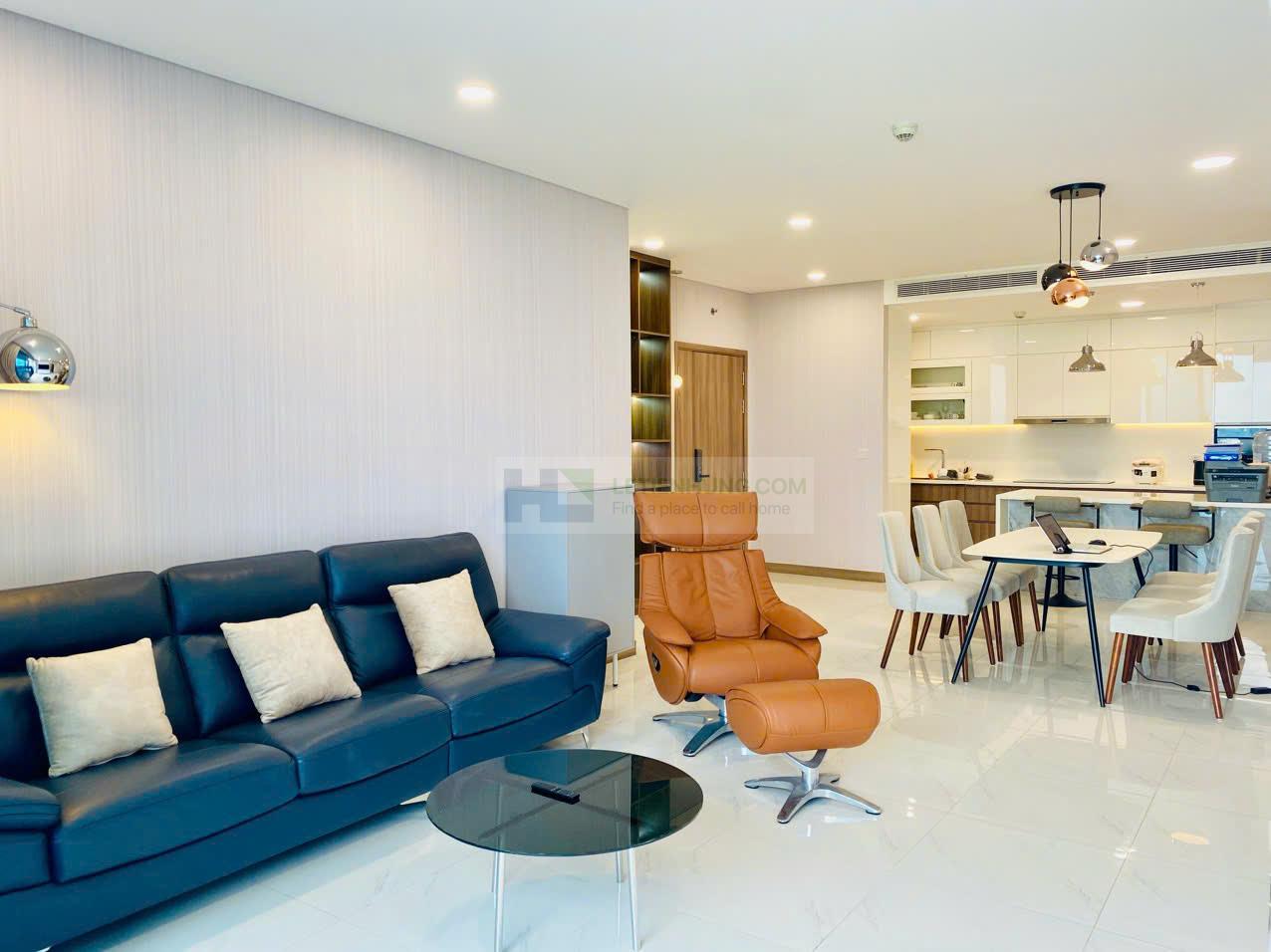 3 phong ngu dien tich 124m2 - phong khách