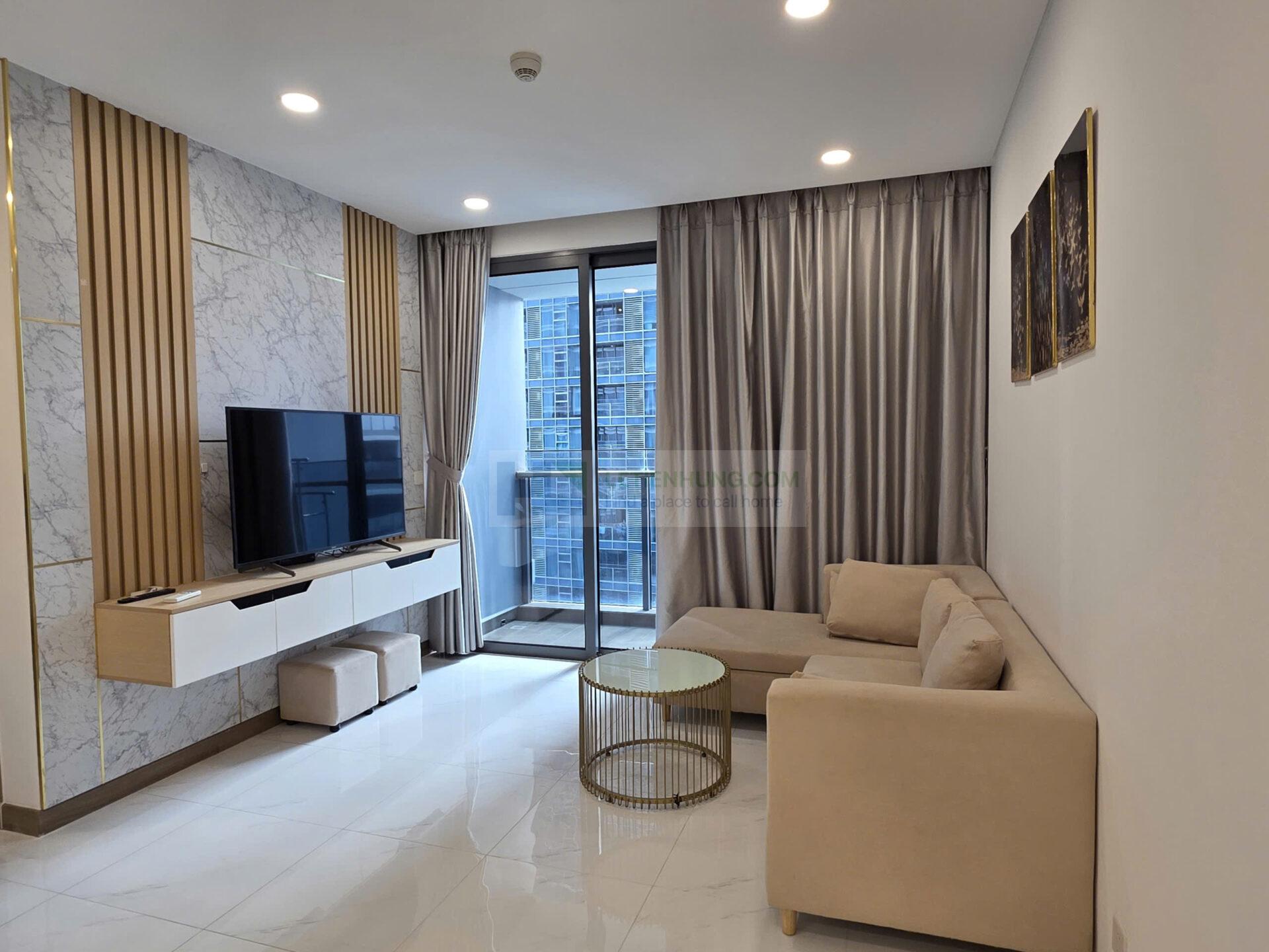 Căn hộ Sunwah Pearl 2PN có bồn tắm phòng khách 1