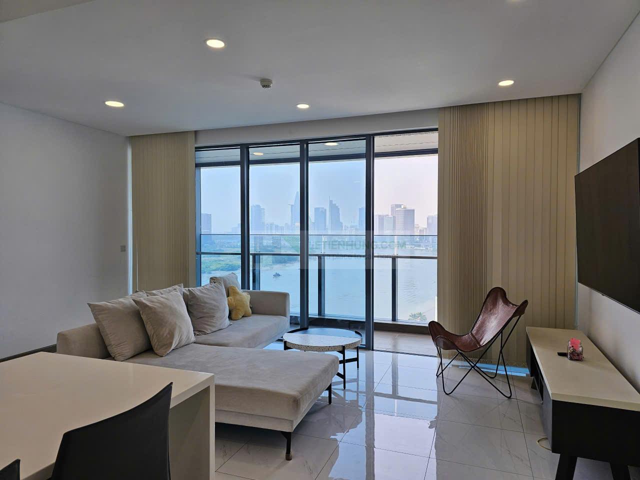 căn hộ Sunwah Pearl 2PN 110m2 phòng khách