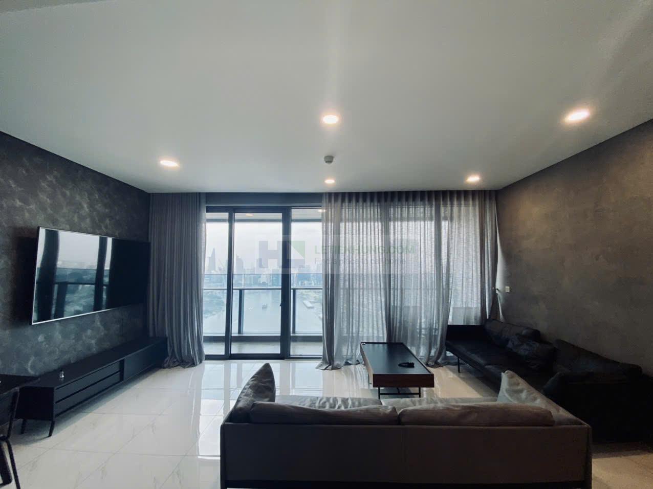 căn hộ Sunwah Pearl 2PN view đẹp - phòng khách