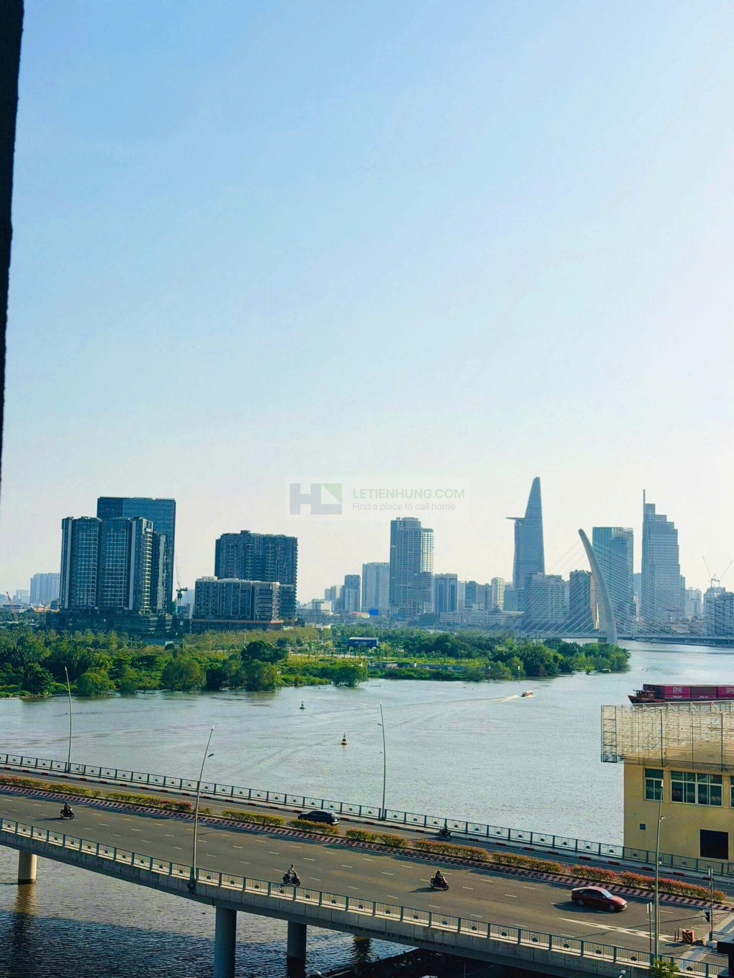 căn hộ cho thuê sunwah pearl 2pn không nội thất view