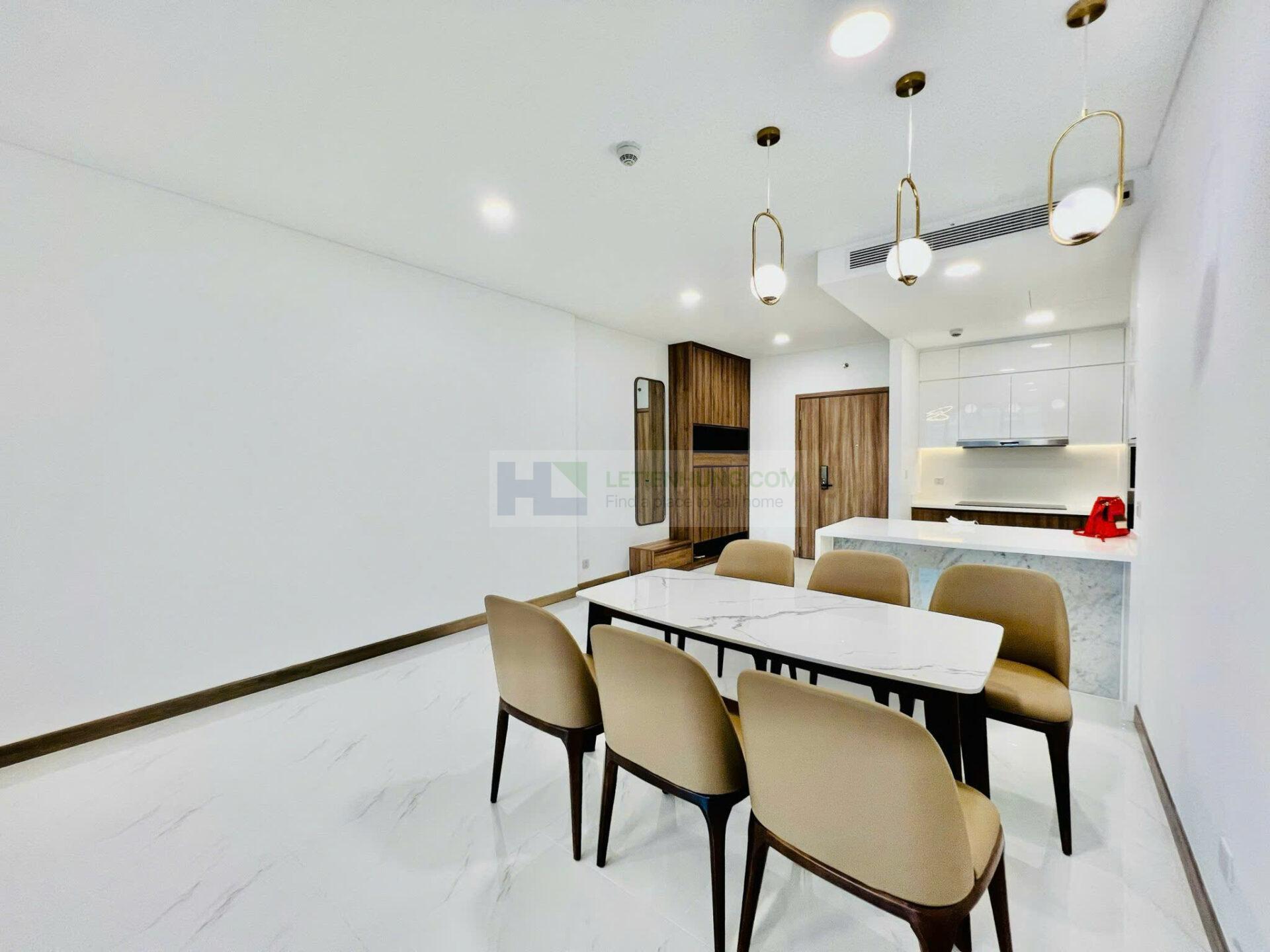 thuê căn hộ Sunwah Pearl 3PN 133m2 - bếp